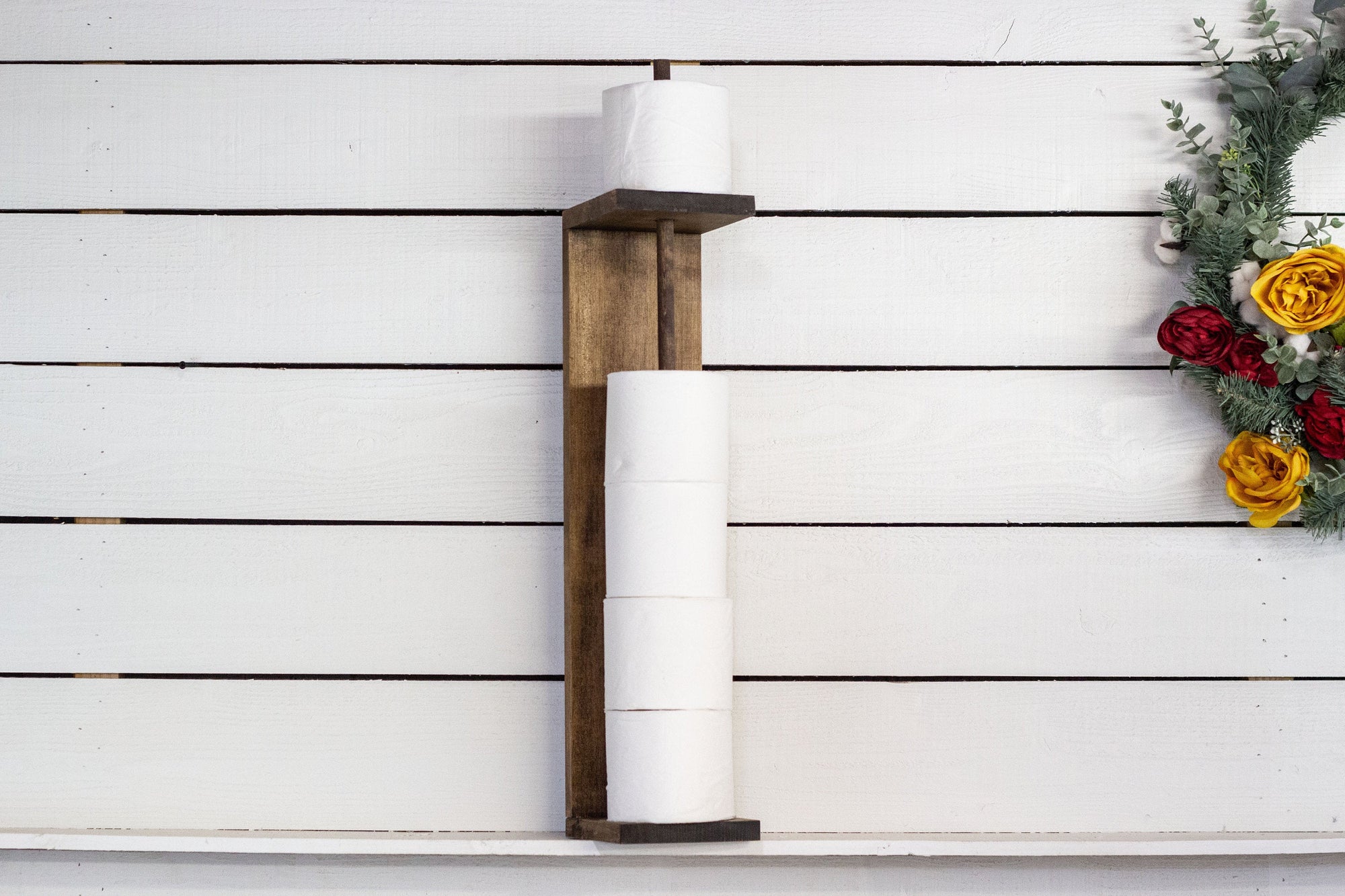 Toilet Paper Roll Holder with storage