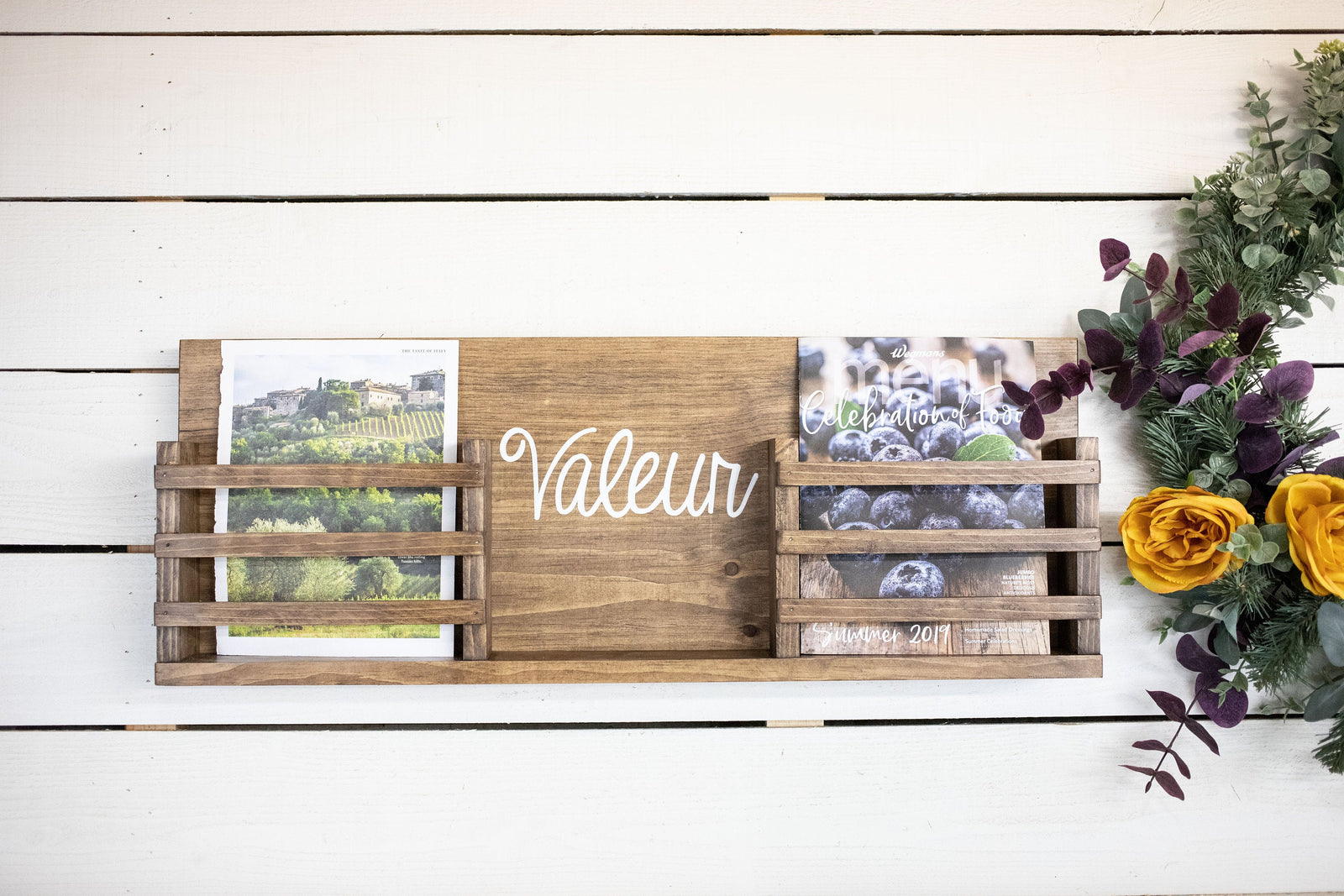 Wall Mount Mail Organizer with Small Shelf