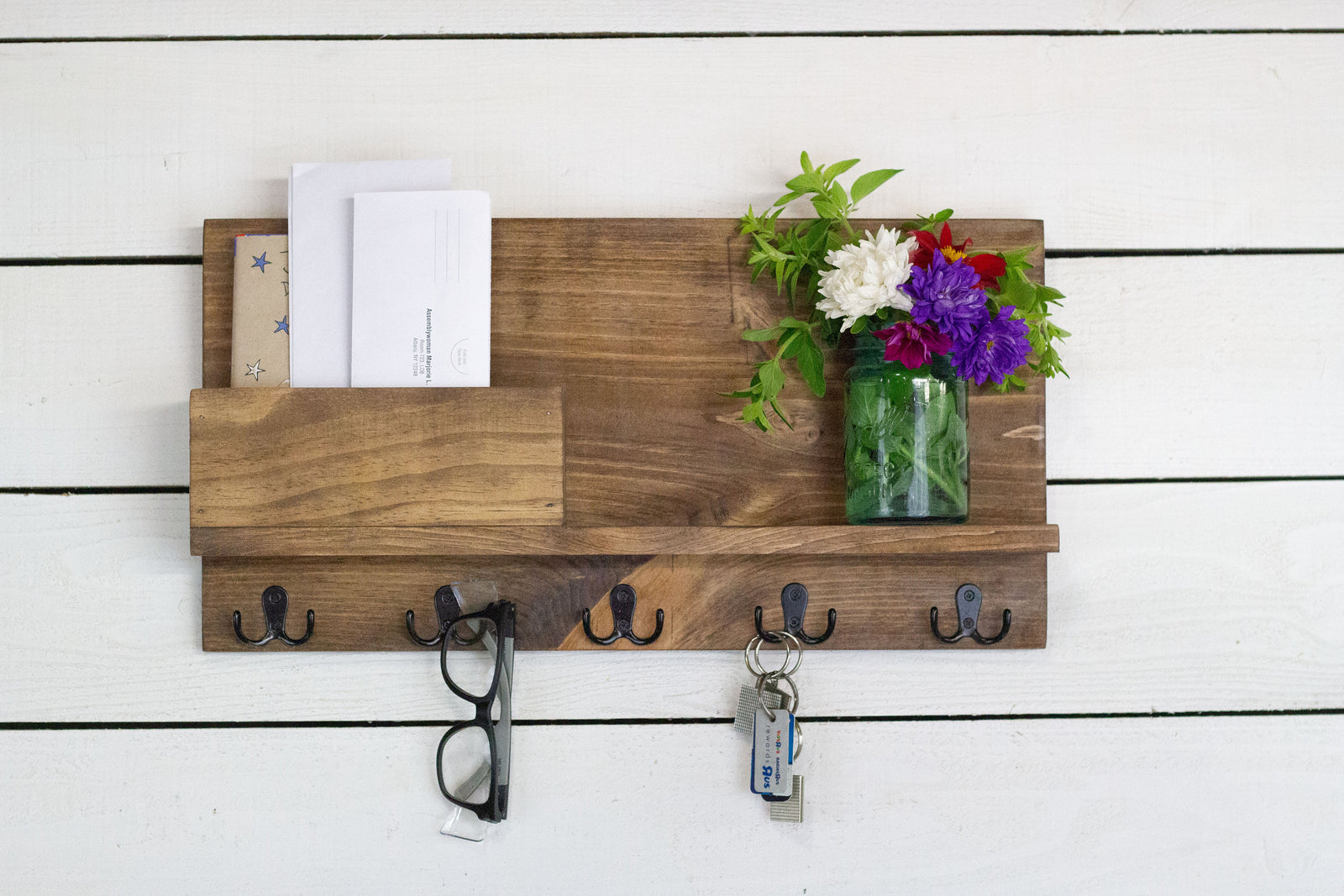 Customizable Solid Front Mail and Key Center