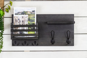 Home Entry Organizer, Coat Rack, Key Hook and Mail Holder