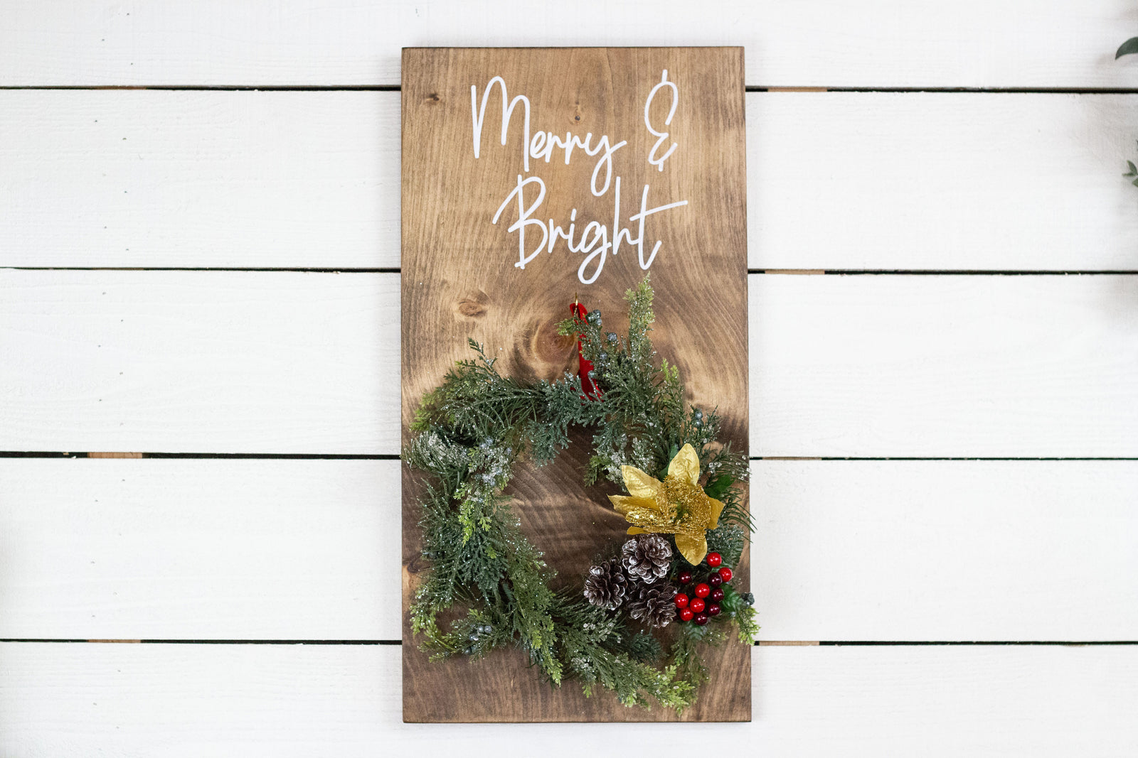 Wall Mounted Christmas Wreath