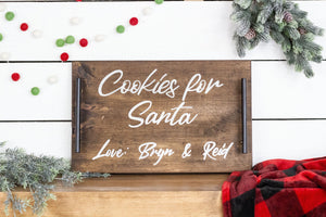 Cookies for Santa - Christmas Tray